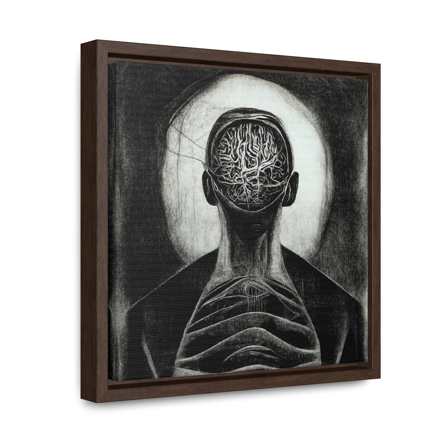 Brain 25, Valentinii, Gallery Canvas Wraps, Square Frame