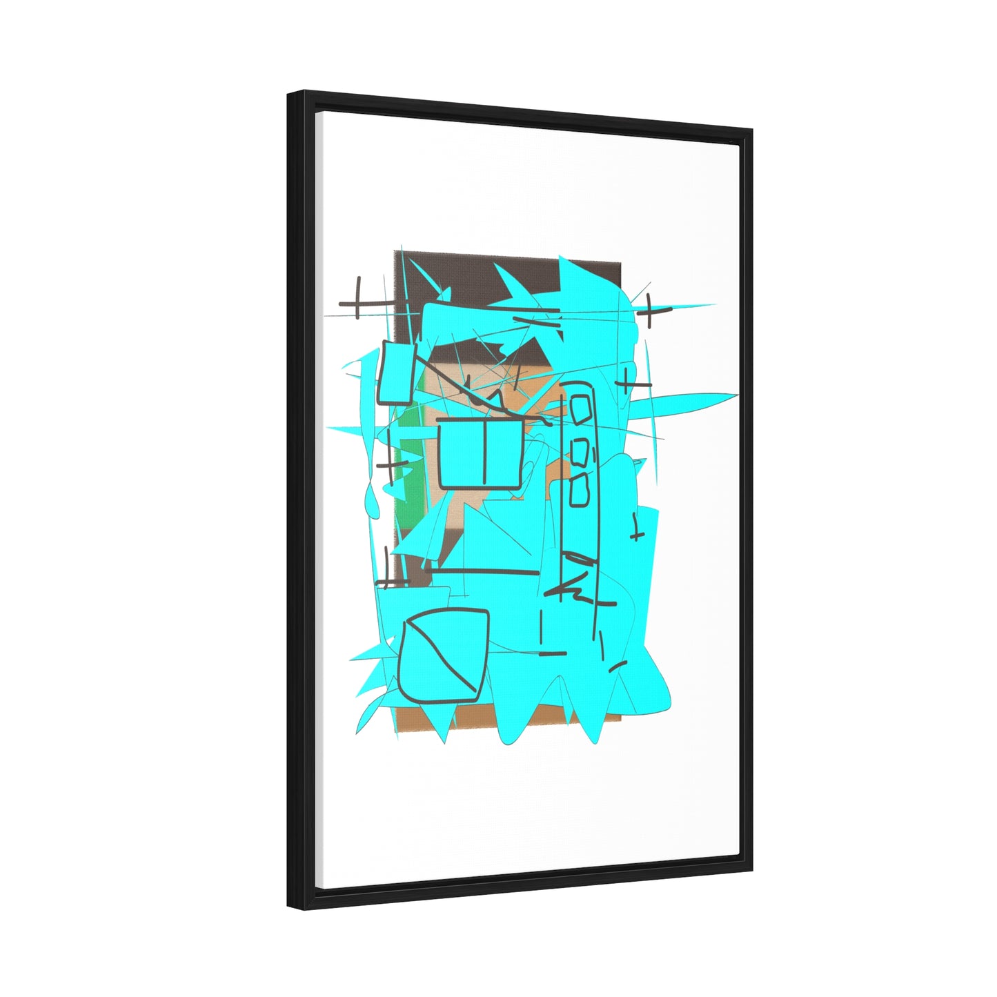 Naive City, Gallery Canvas Wraps, Vertical Frame