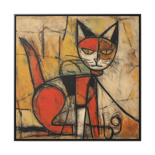 Cat 55, Gallery Canvas Wraps, Square Frame