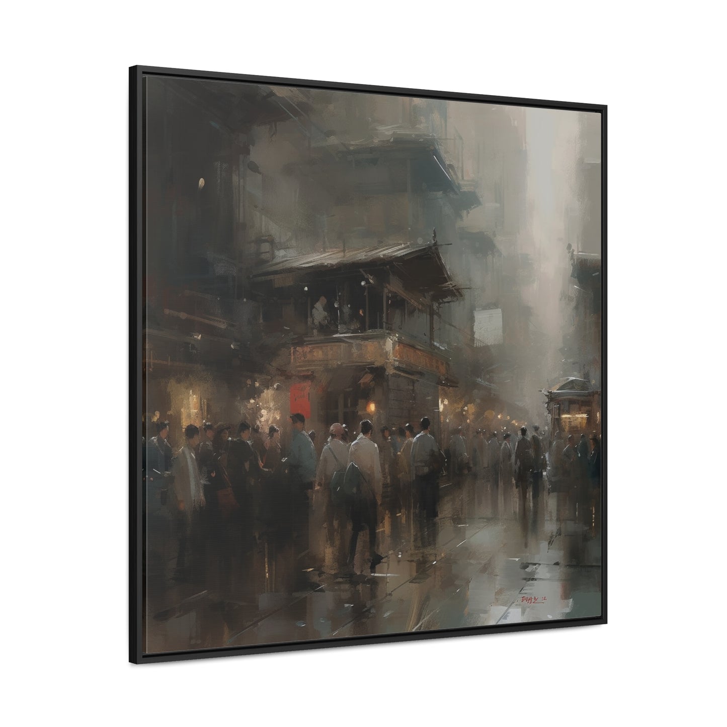 Social 2, Gallery Canvas Wraps, Square Frame