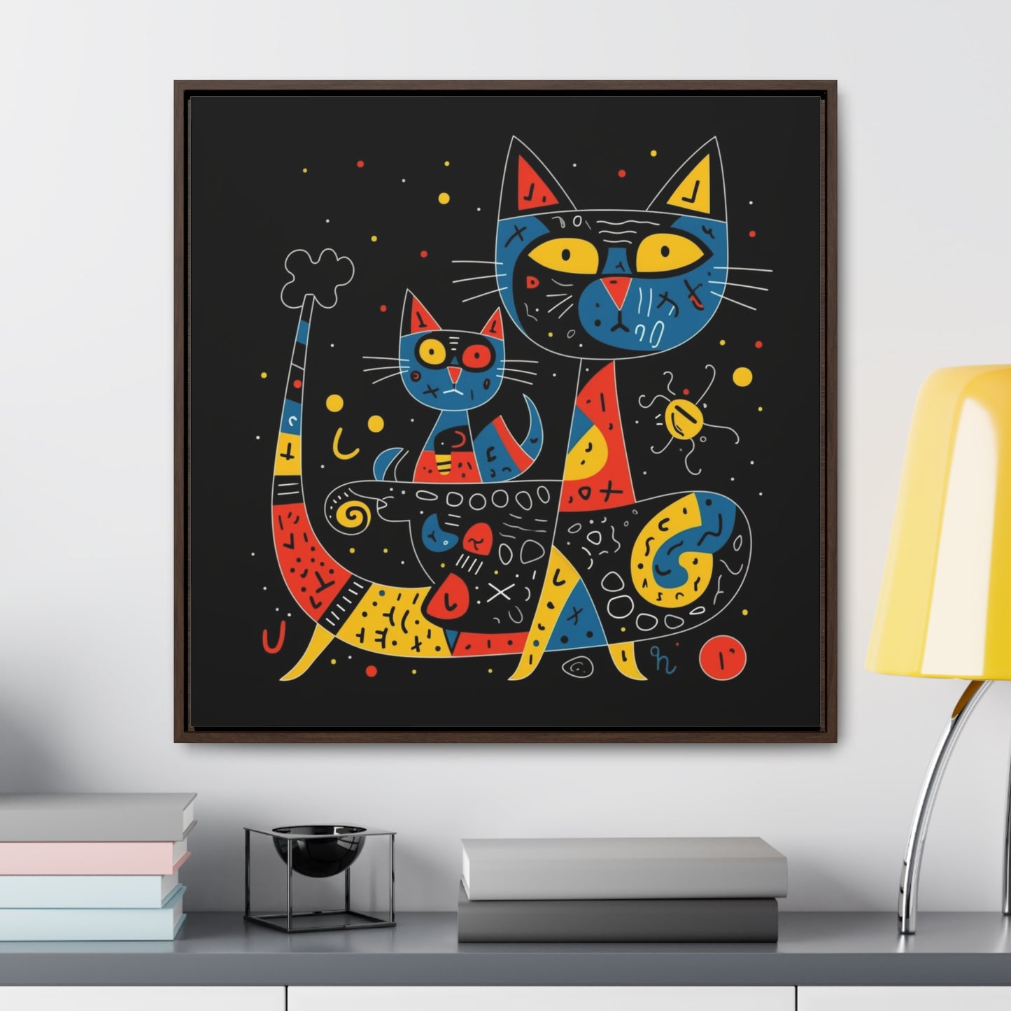 Cat 122, Gallery Canvas Wraps, Square Frame