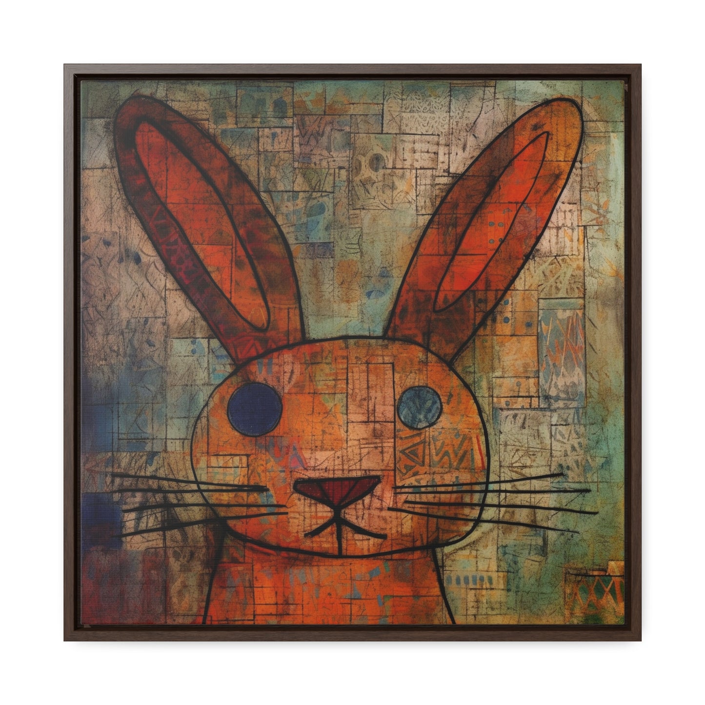 Rabbit 14, Gallery Canvas Wraps, Square Frame