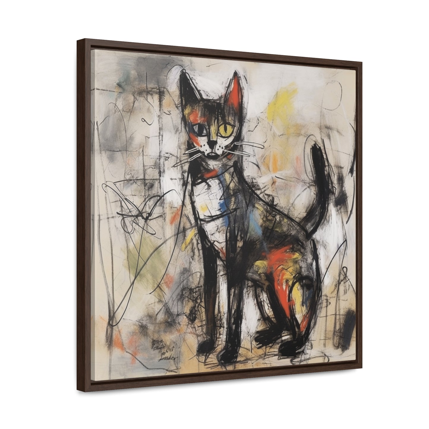 Cat 59, Gallery Canvas Wraps, Square Frame