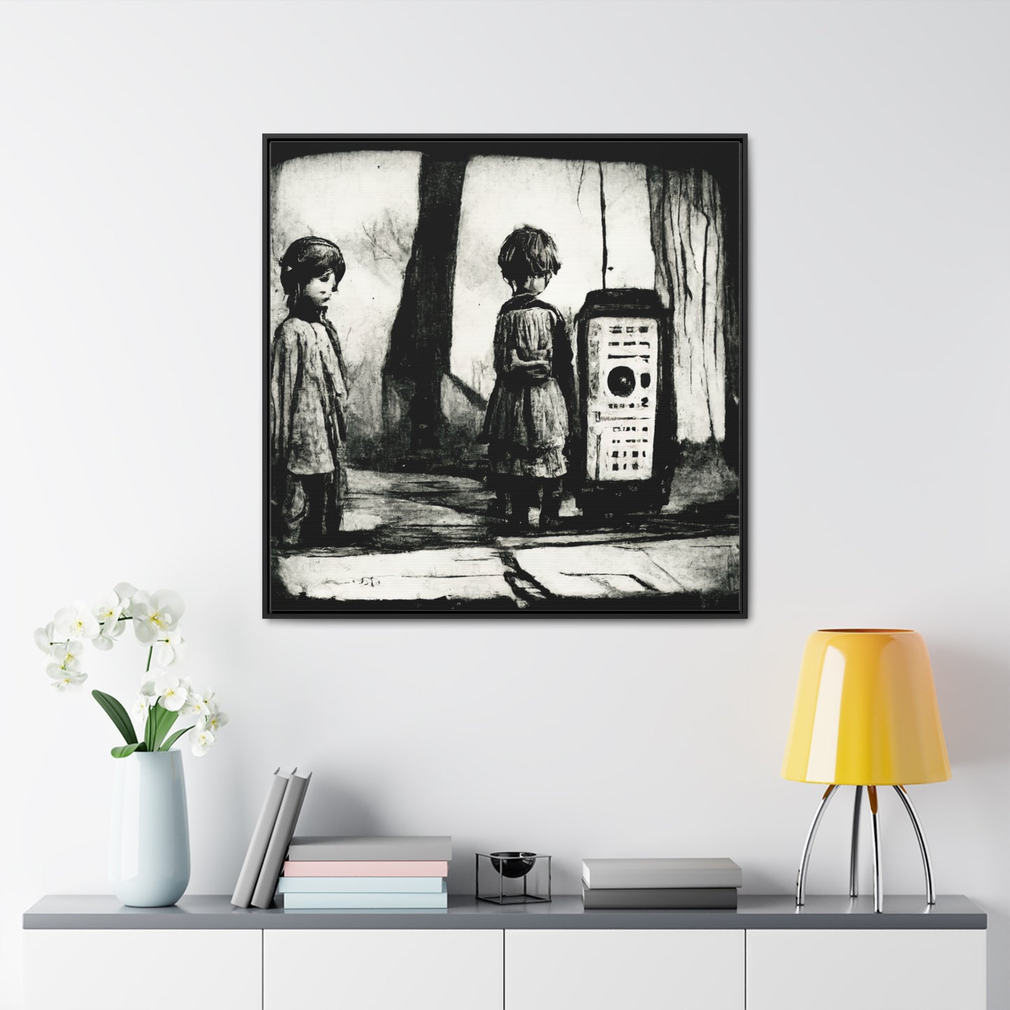 Childhood Wave 3, Valentinii, Gallery Canvas Wraps, Square Frame