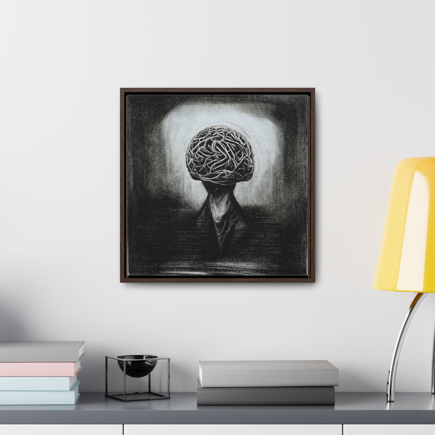 Brain 7, Valentinii, Gallery Canvas Wraps, Square Frame