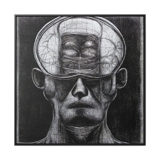 Brain 35, Valentinii, Gallery Canvas Wraps, Square Frame