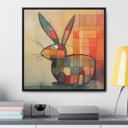 Rabbit 28, Gallery Canvas Wraps, Square Frame