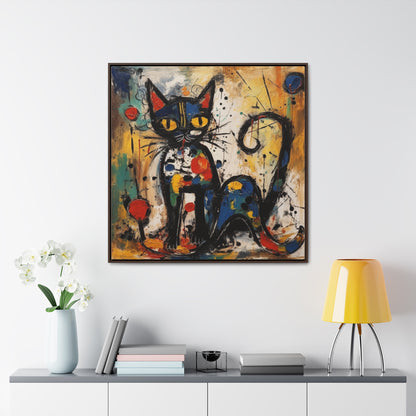 Cat 105, Gallery Canvas Wraps, Square Frame