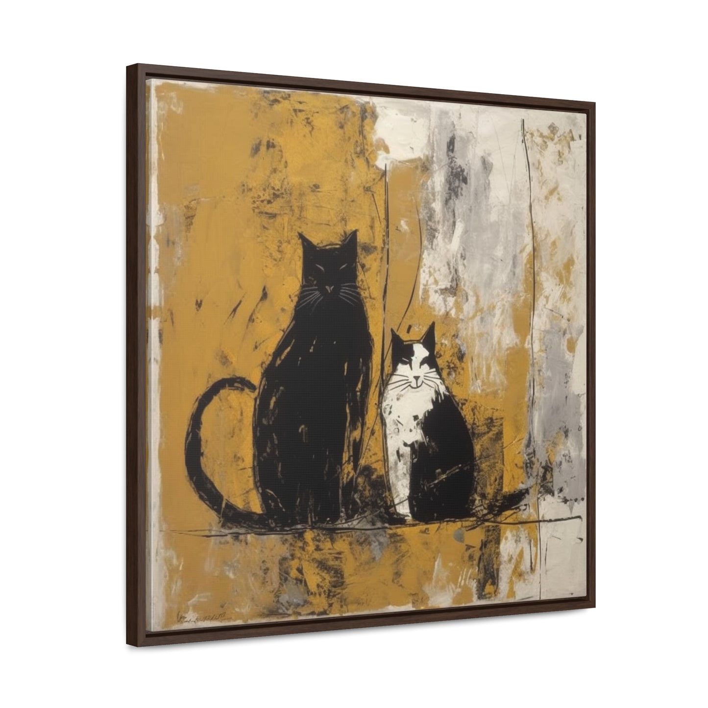 Cat 13, Gallery Canvas Wraps, Square Frame