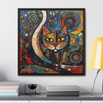 Cat 119, Gallery Canvas Wraps, Square Frame