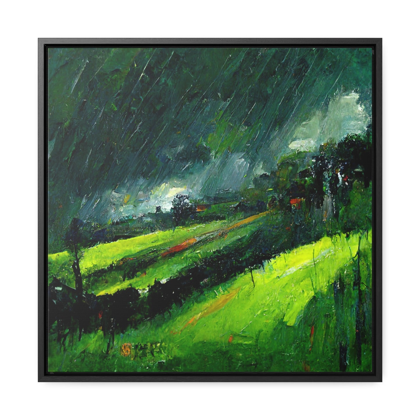 To the Rainy Land 2, Valentinii, Gallery Canvas Wraps, Square Frame