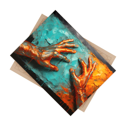 Hands 100, Ceramic Photo Tile