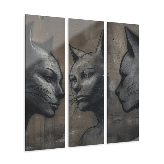 Cat Woman 43, Prints (Triptych)