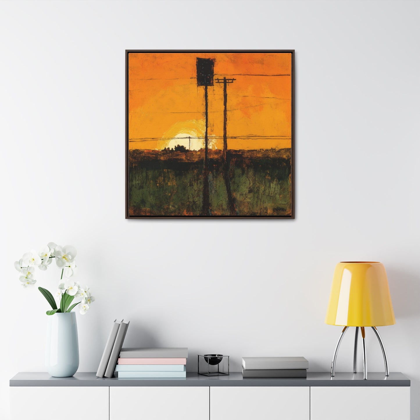 Land of the Sun 84, Valentinii, Gallery Canvas Wraps, Square Frame