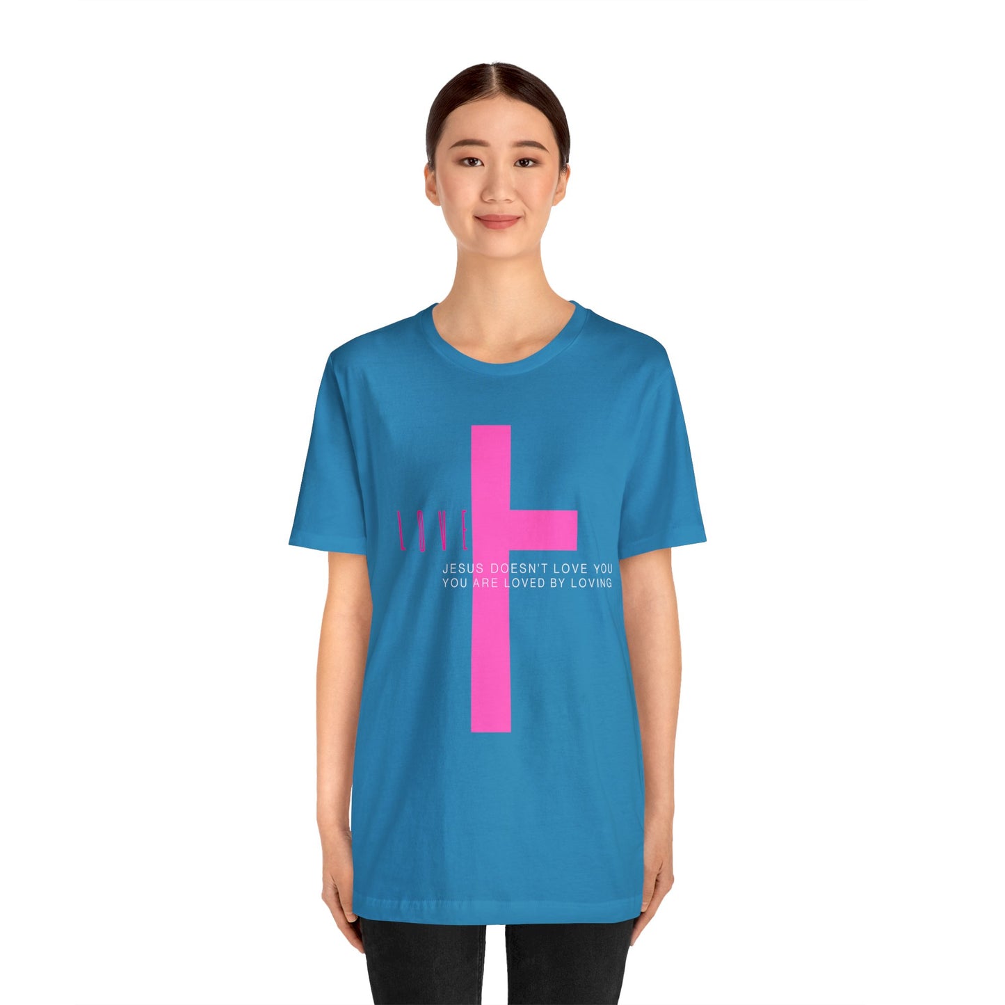 Plus Love , Unisex Jersey Short Sleeve Tee