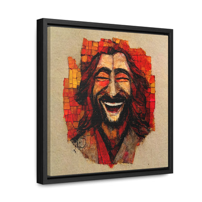 Jesus smiling 6, Valentinii, Gallery Canvas Wraps, Square Frame