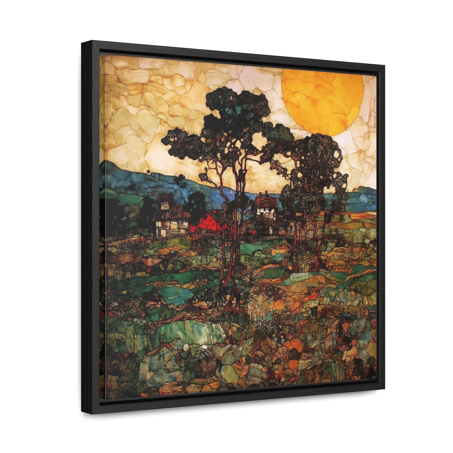 Land of the Sun 45, Valentinii, Gallery Canvas Wraps, Square Frame