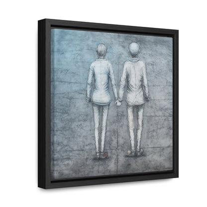 The Courage of Vulnerability, Valentinii, Gallery Canvas Wraps, Square Frame