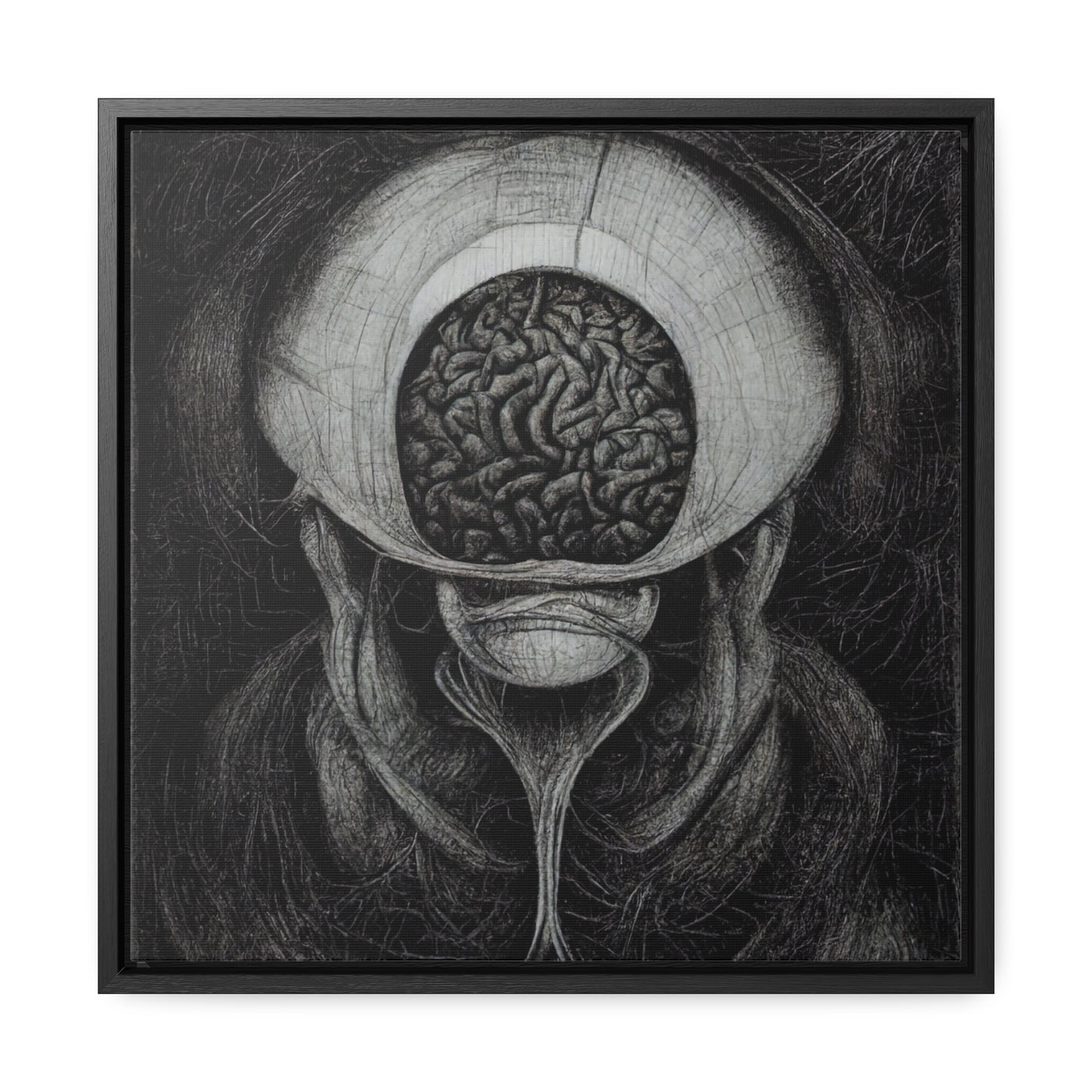 Brain 9, Valentinii, Gallery Canvas Wraps, Square Frame