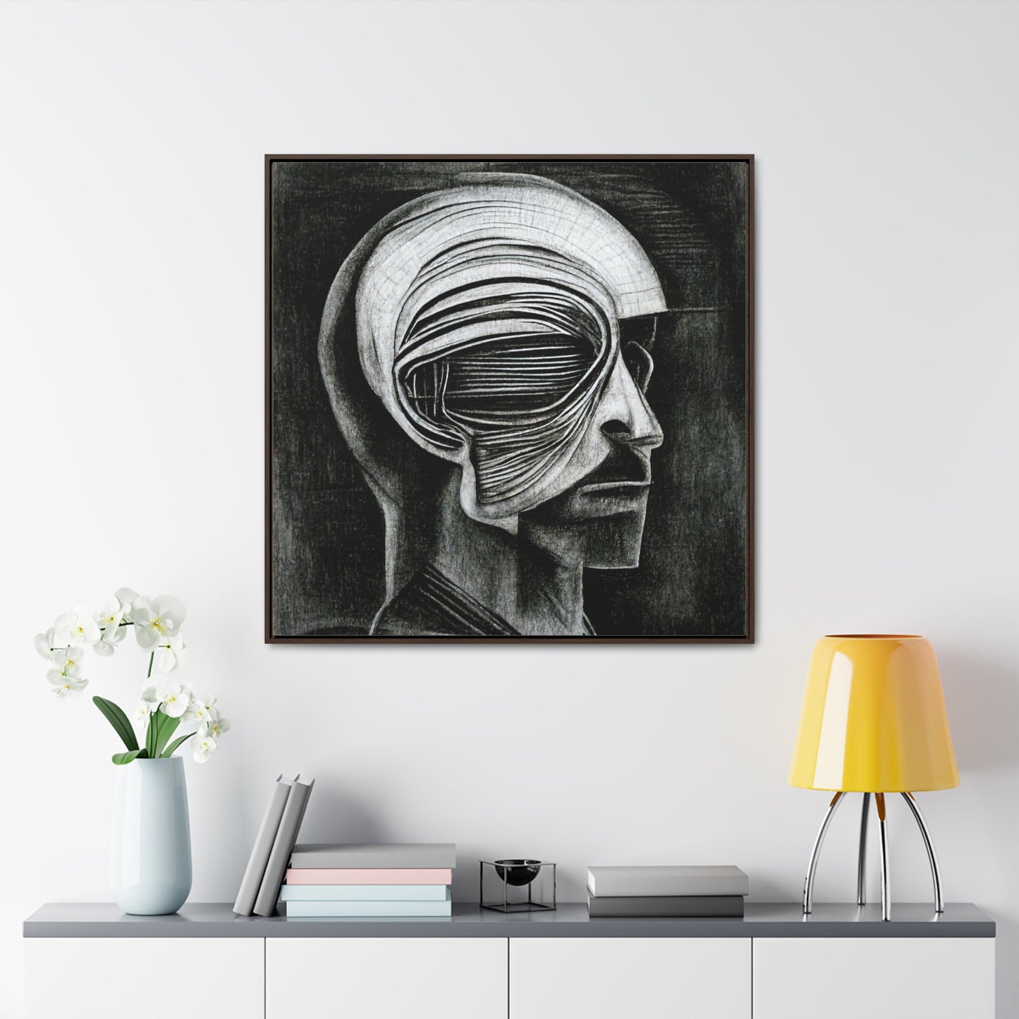 Brain 29, Valentinii, Gallery Canvas Wraps, Square Frame