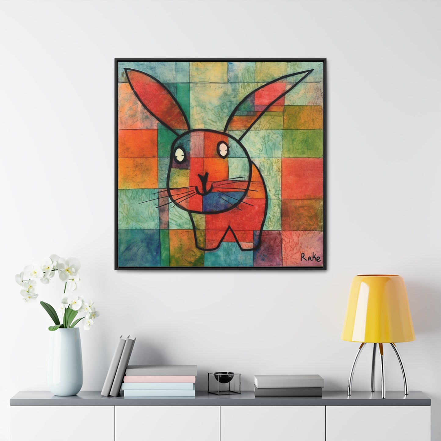 Rabbit 34, Gallery Canvas Wraps, Square Frame