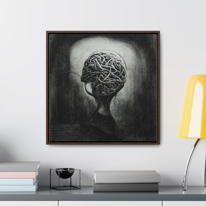 Brain 8, Valentinii, Gallery Canvas Wraps, Square Frame