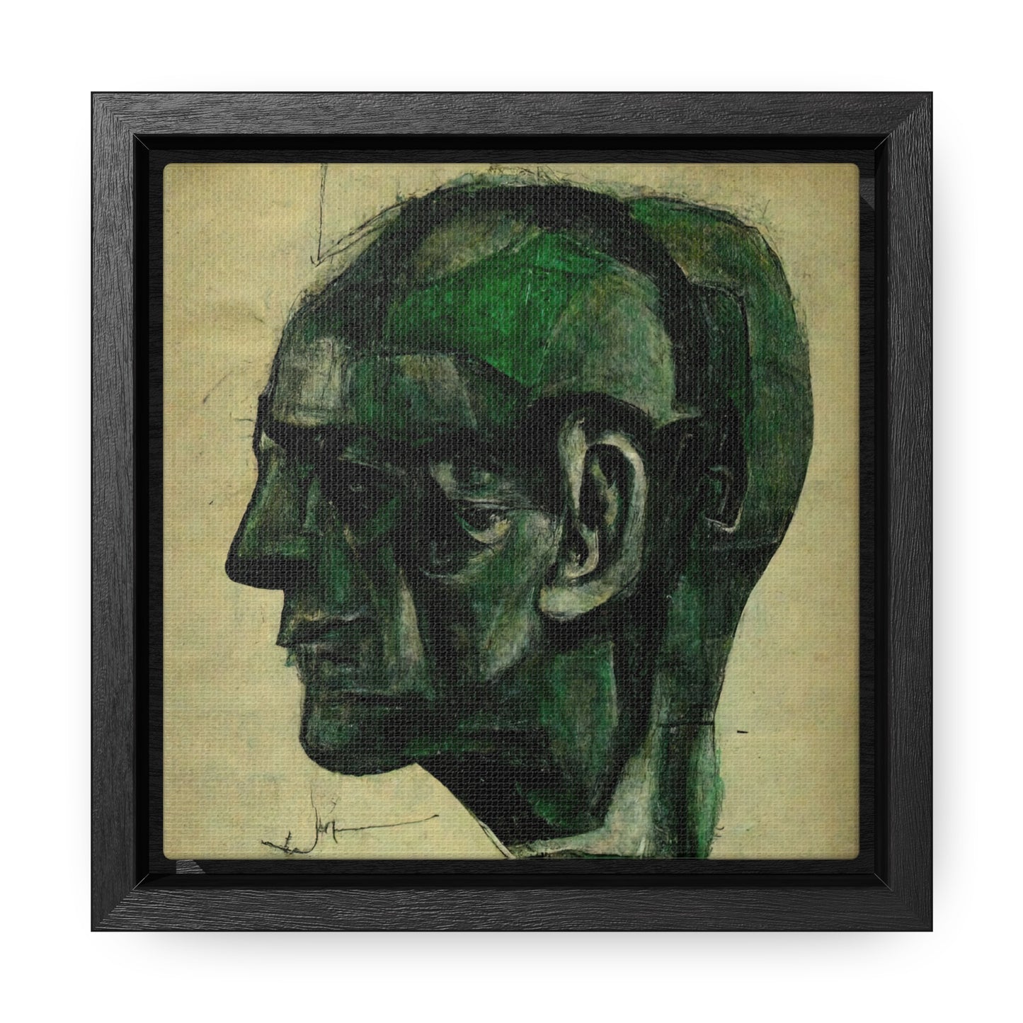 Heads 7, Valentinii, Gallery Canvas Wraps, Square Frame