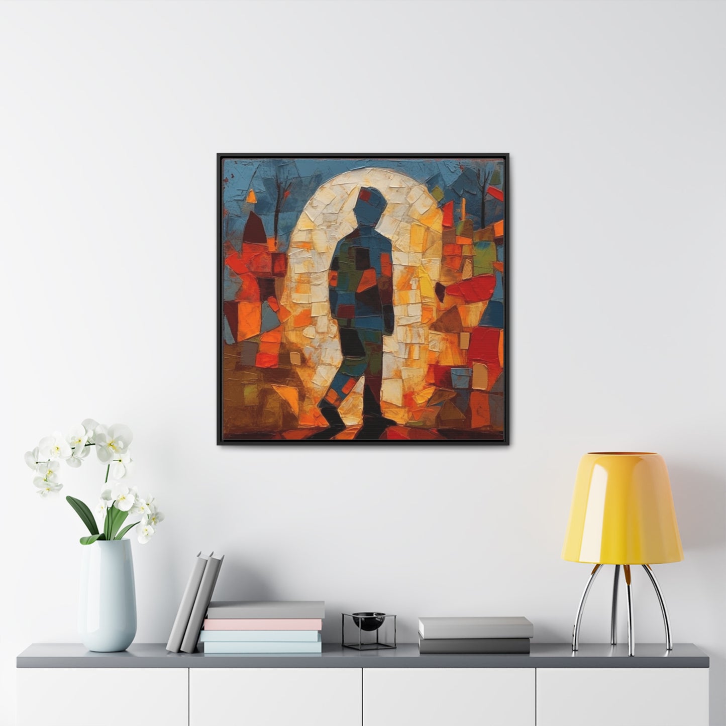 Sad Man 31, Valentinii, Gallery Canvas Wraps, Square Frame