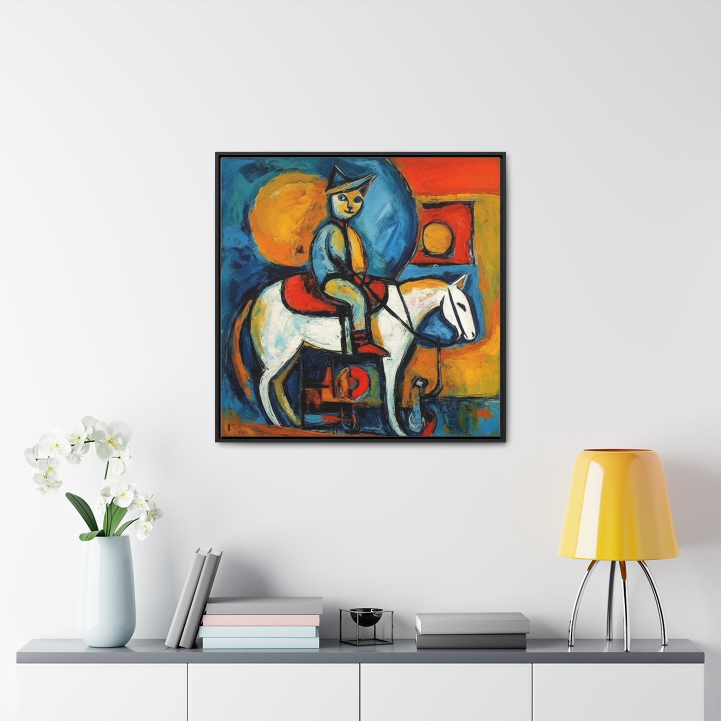 Cat 110, Gallery Canvas Wraps, Square Frame