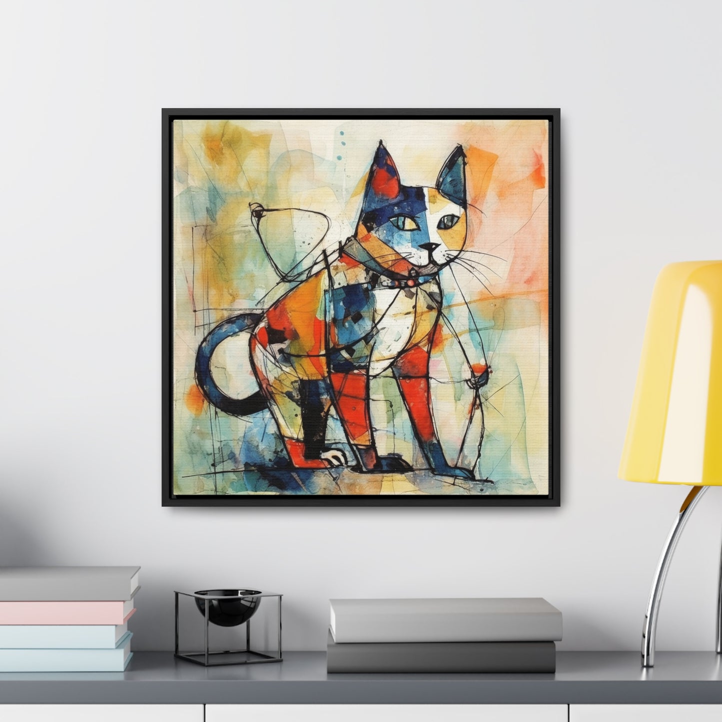 Cat 77, Gallery Canvas Wraps, Square Frame