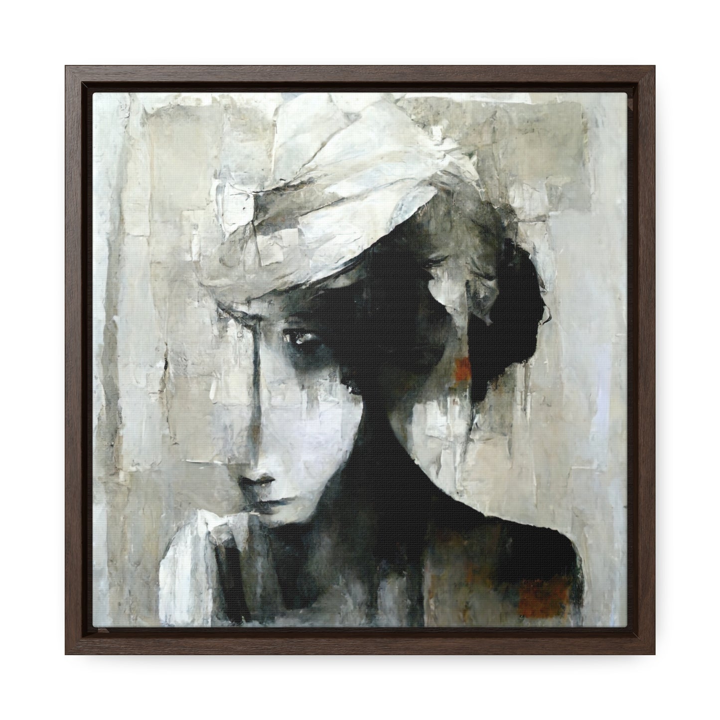 Forgotten face 2, Valentinii, Gallery Canvas Wraps, Square Frame