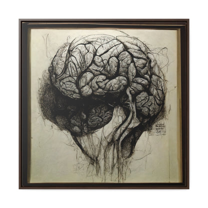 Brain 56, Valentinii, Gallery Canvas Wraps, Square Frame