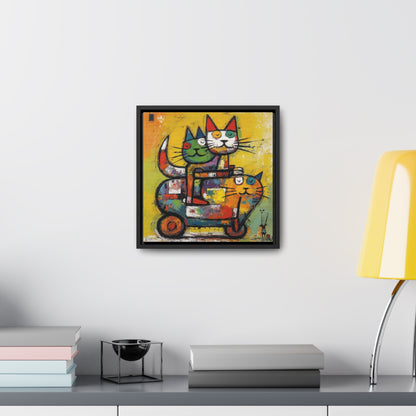 Cat 140, Gallery Canvas Wraps, Square Frame