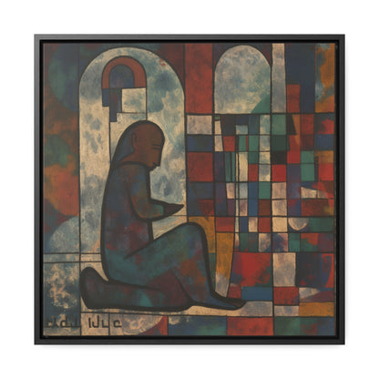 Sad Man 10, Gallery Canvas Wraps, Square Frame