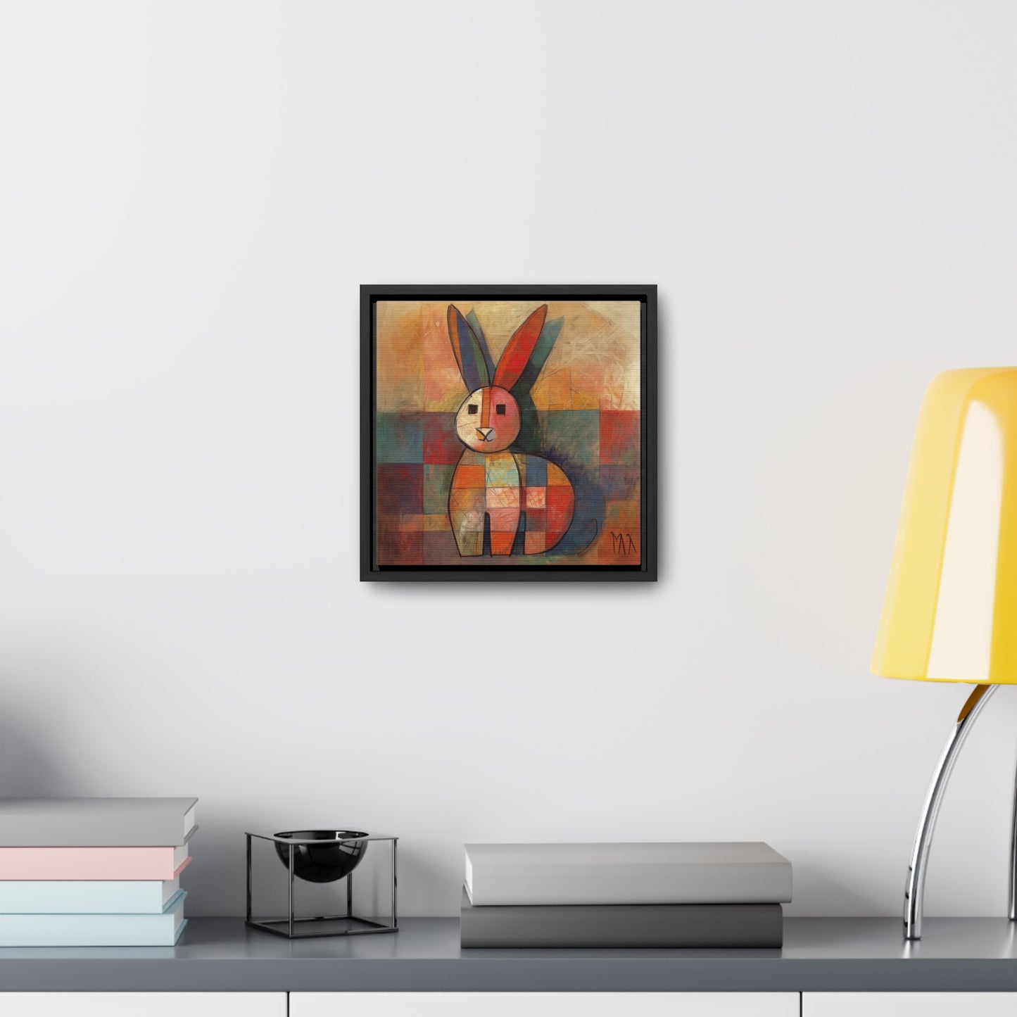 Rabbit 36, Gallery Canvas Wraps, Square Frame