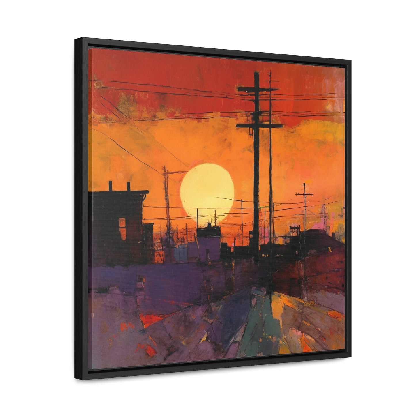 Land of the Sun 78, Valentinii, Gallery Canvas Wraps, Square Frame