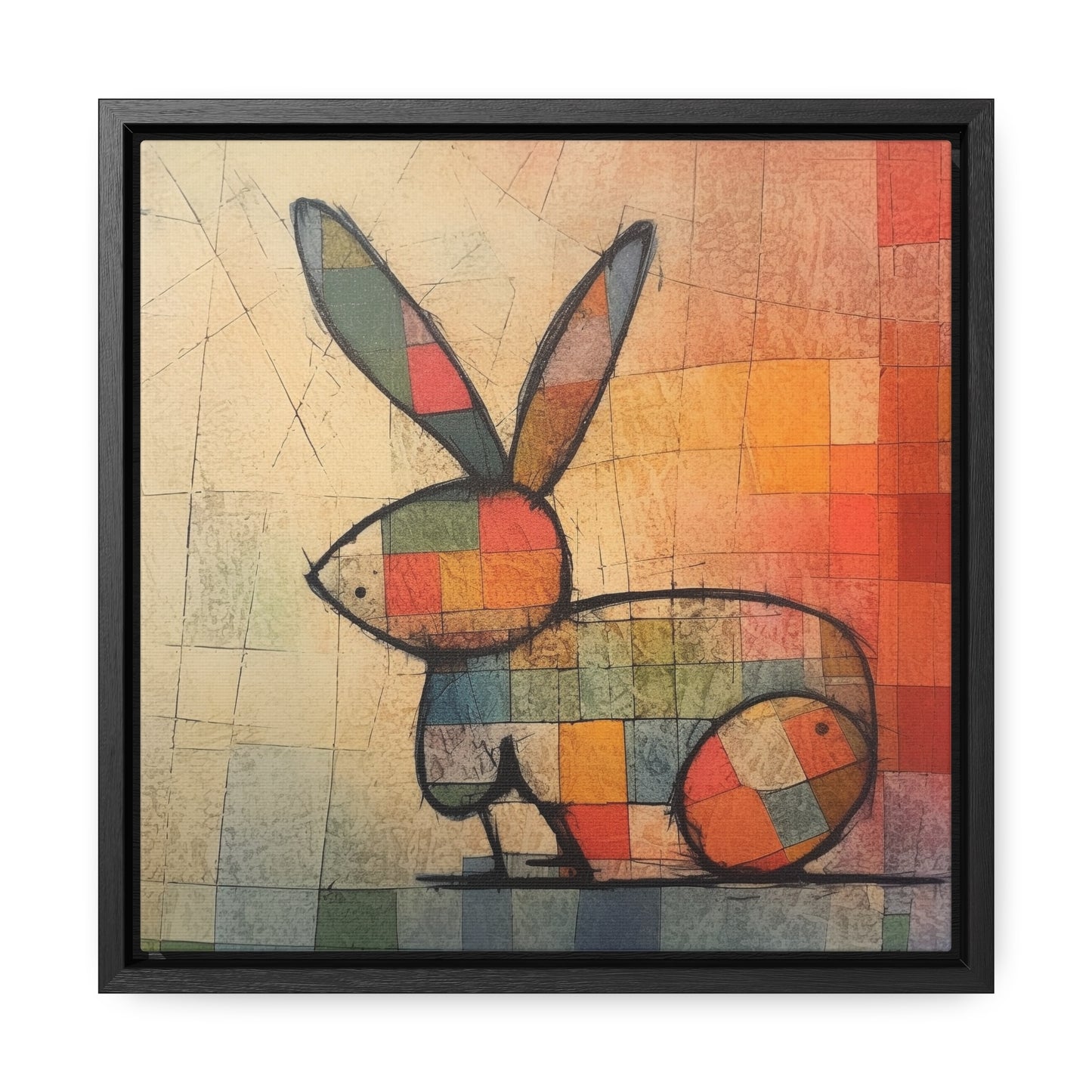 Rabbit 37, Gallery Canvas Wraps, Square Frame