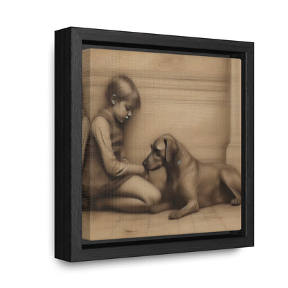 People 2 , Gallery Canvas Wraps, Square Frame