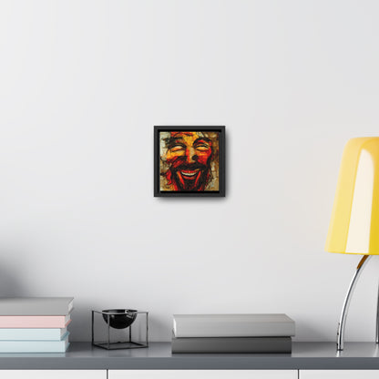 Jesus smiling, Valentinii, Gallery Canvas Wraps, Square Frame