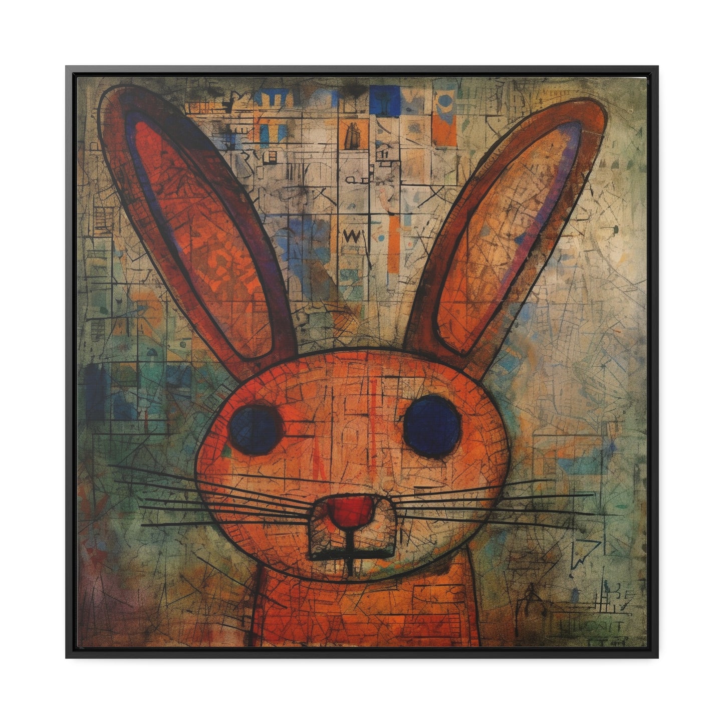 Rabbit, Gallery Canvas Wraps, Square Frame