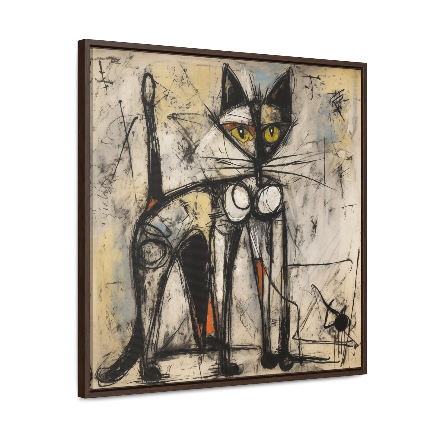 Cat 84, Gallery Canvas Wraps, Square Frame