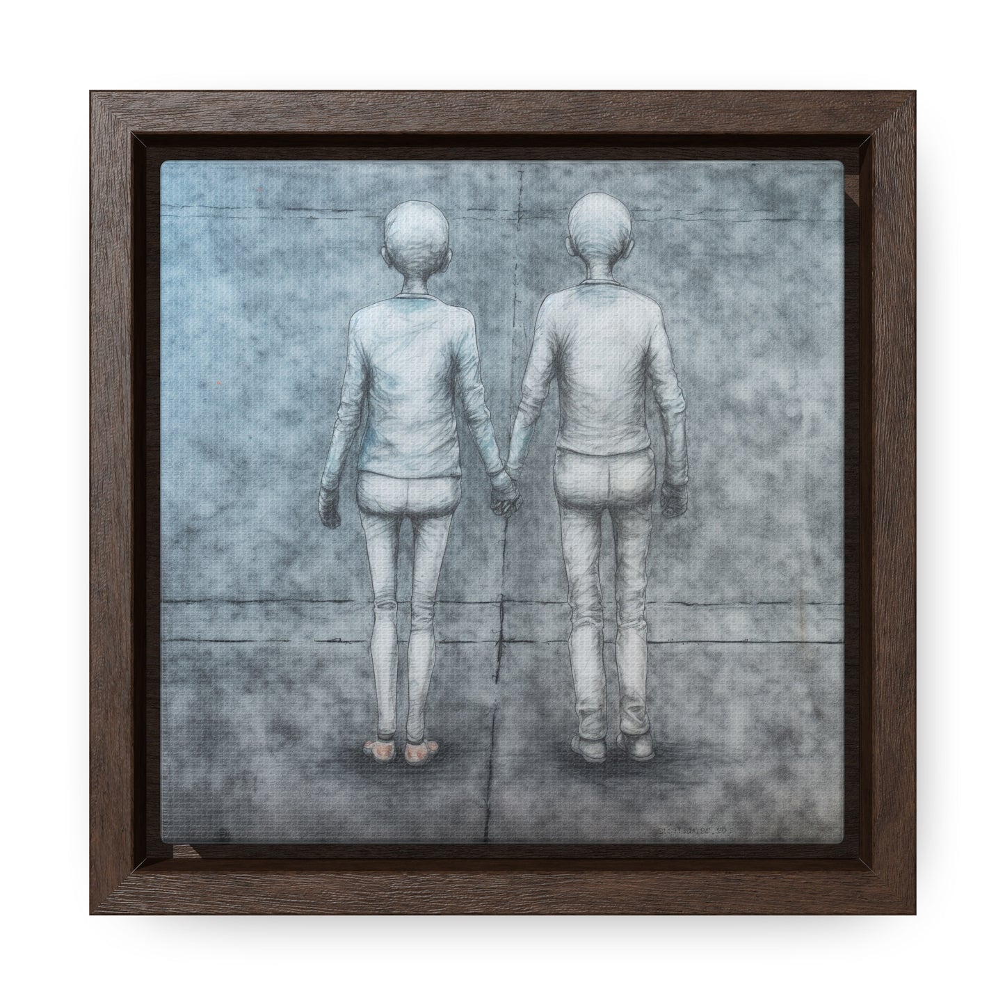 The Courage of Vulnerability 13, Valentinii, Gallery Canvas Wraps, Square Frame