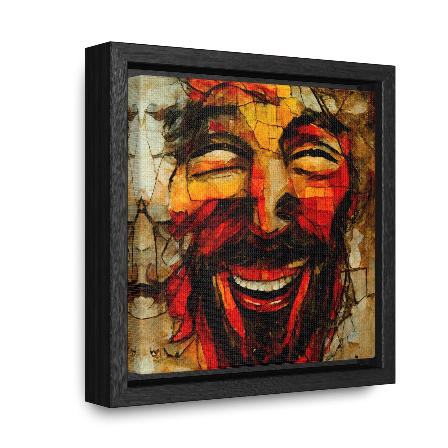 Jesus smiling, Valentinii, Gallery Canvas Wraps, Square Frame