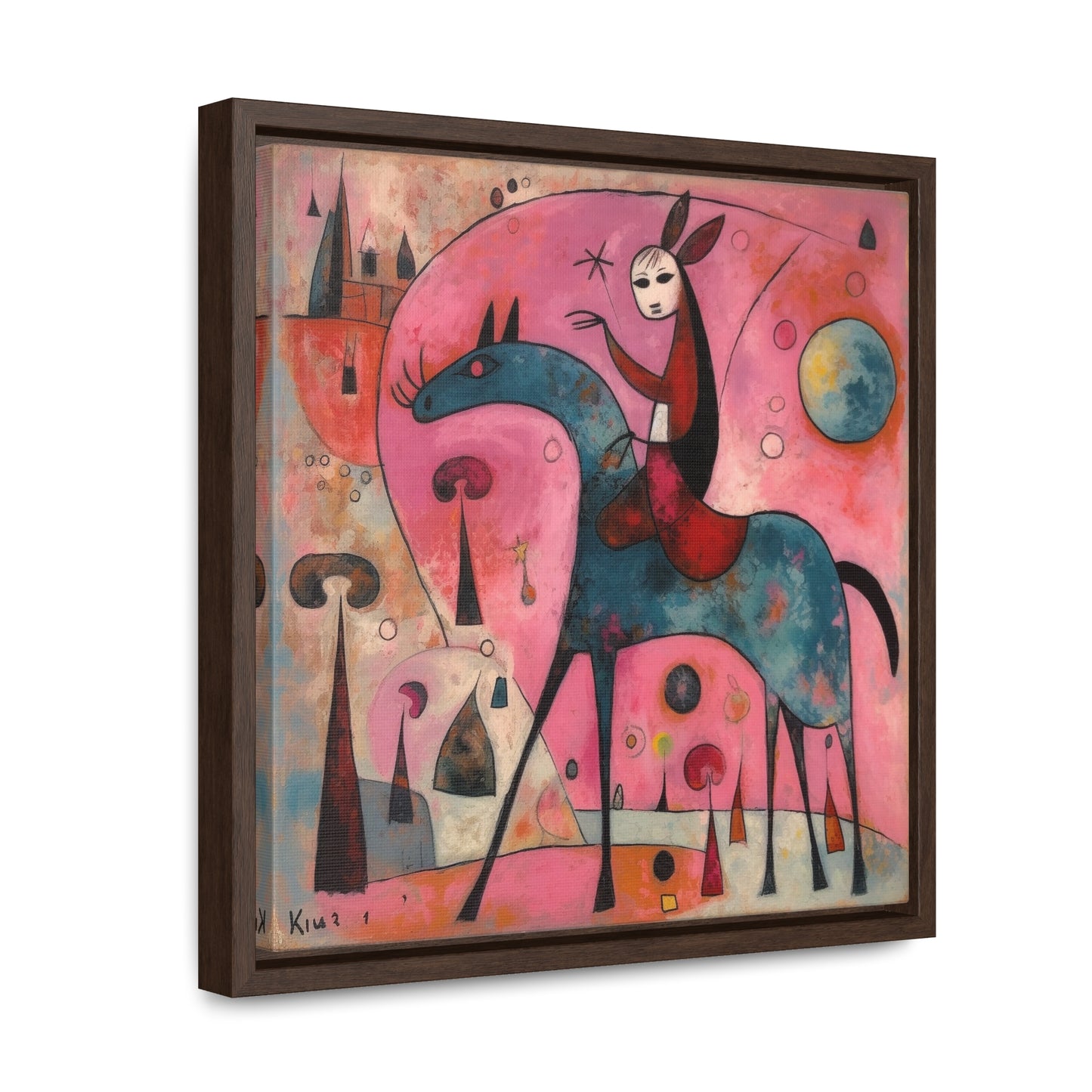 The Dreams of the Child 4, Gallery Canvas Wraps, Square Frame