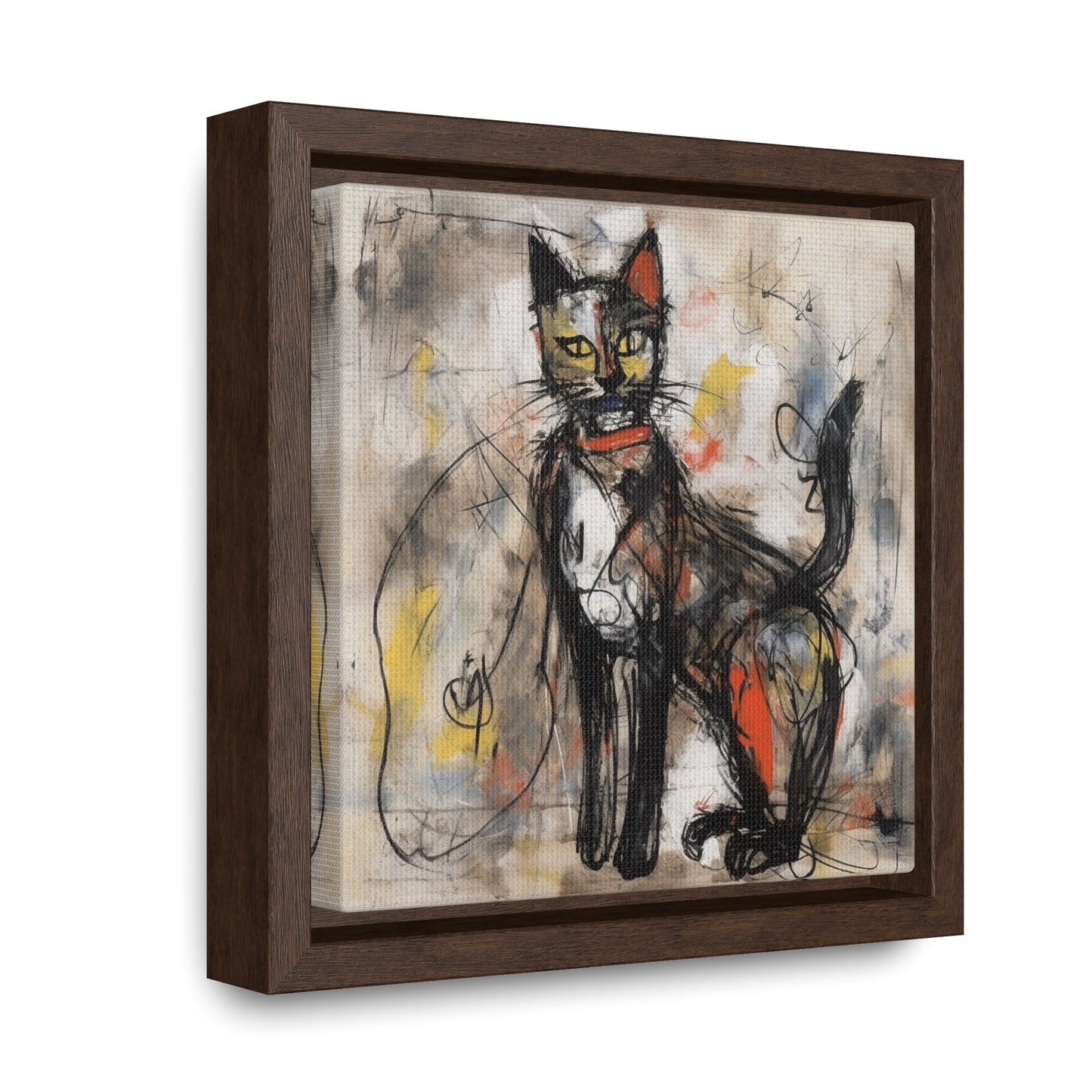 Cat 60, Gallery Canvas Wraps, Square Frame