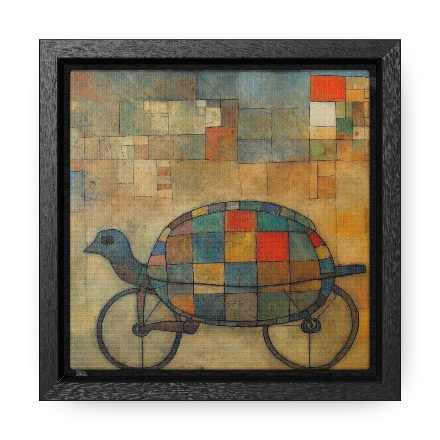 Turtle 9, Gallery Canvas Wraps, Square Frame