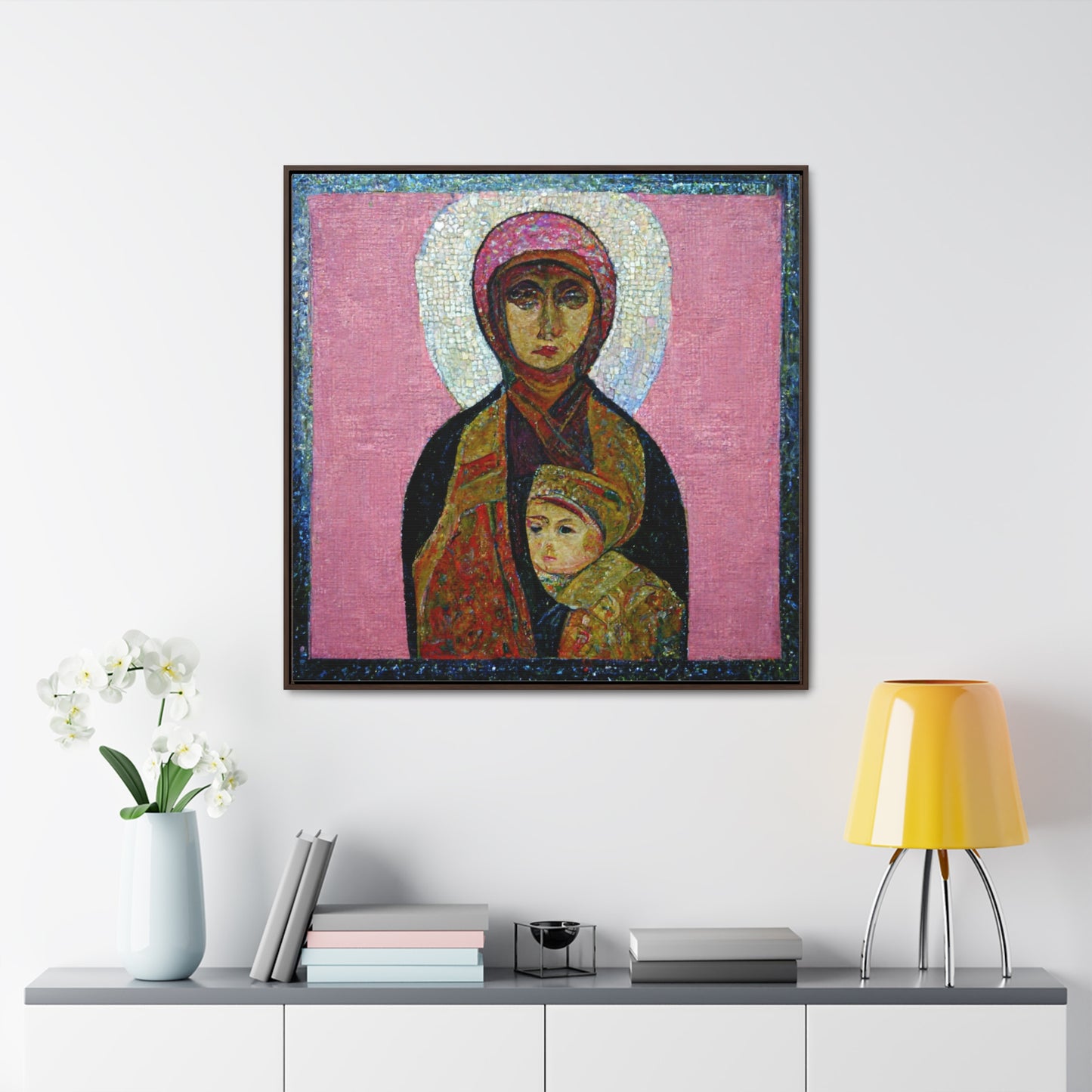 Mary and the Child 18, Valentinii, Gallery Canvas Wraps, Square Frame