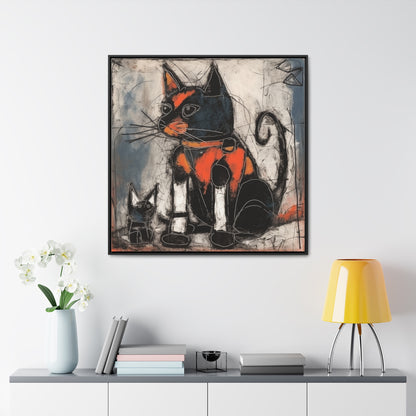 Cat 33, Gallery Canvas Wraps, Square Frame