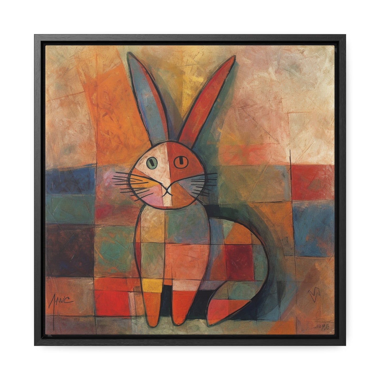 Rabbit 18, Gallery Canvas Wraps, Square Frame