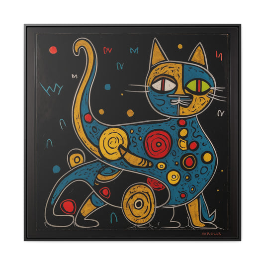 Cat 121, Gallery Canvas Wraps, Square Frame